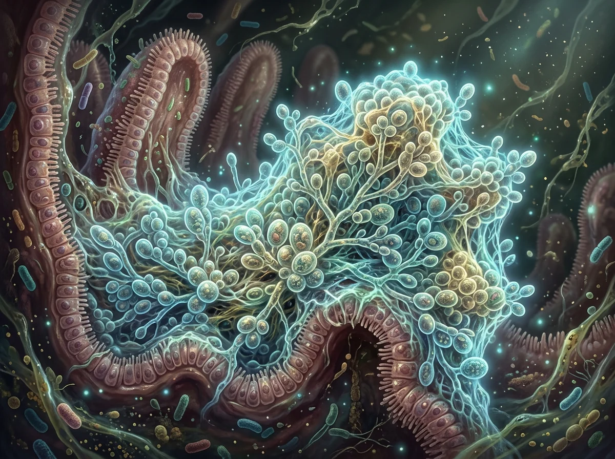 Gut microbiome illustration